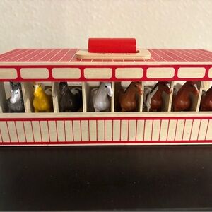 Colorful Horse Stable Playset
